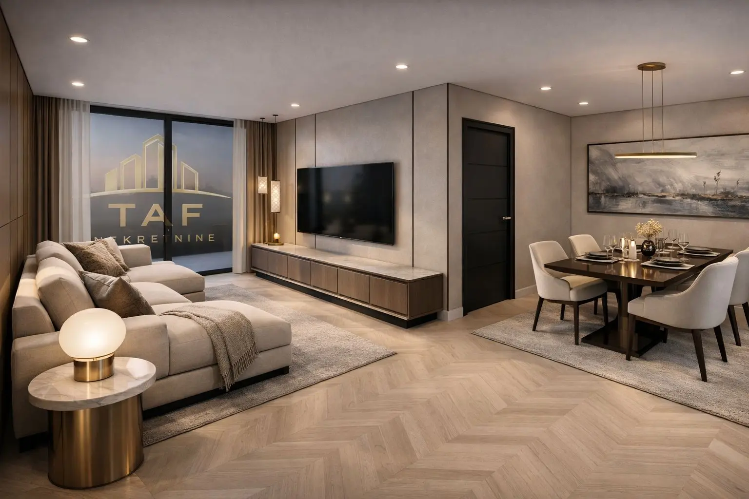 Elegantna kuhinja otvorenog koncepta