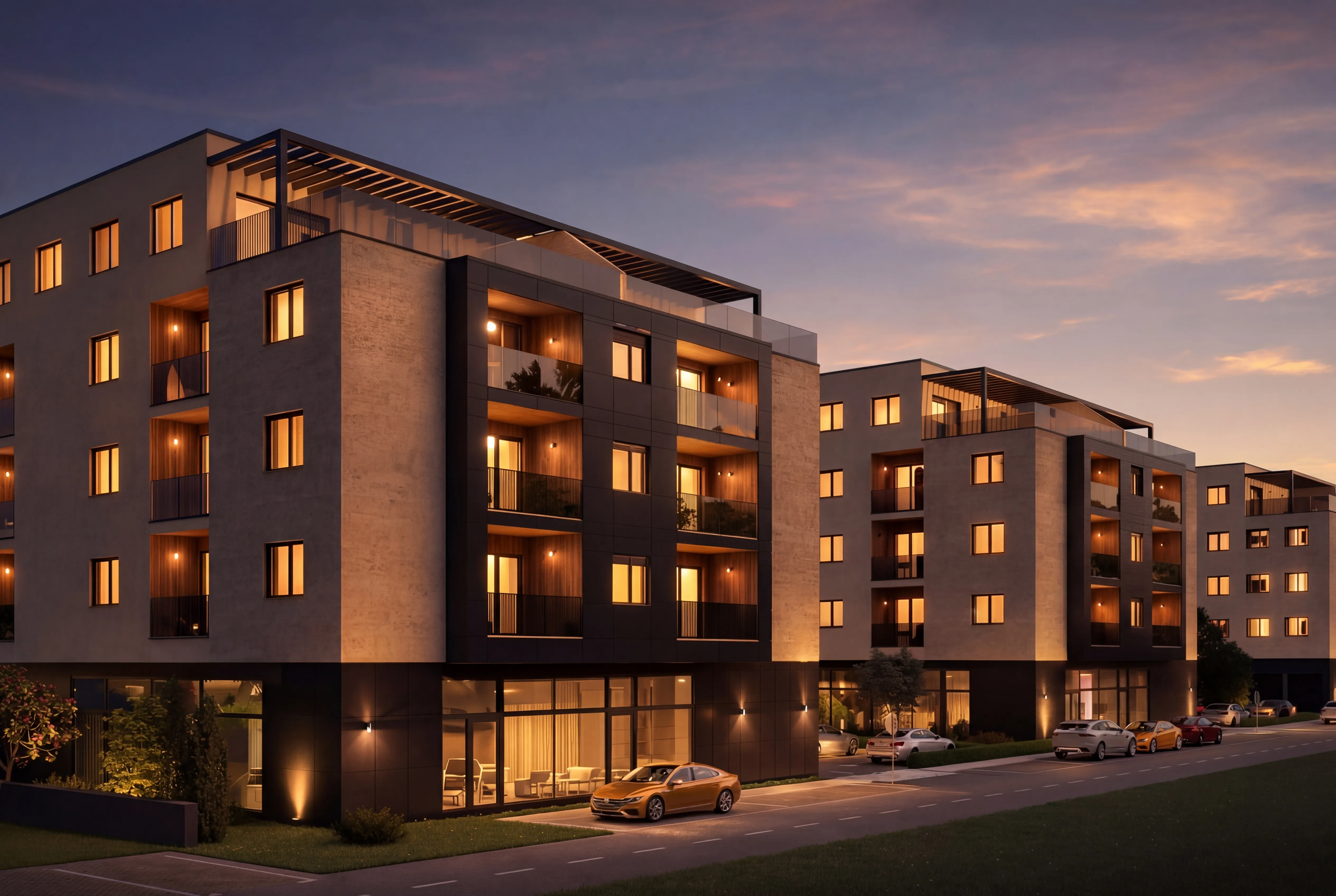 Lenije — pročelje stambene zgrade u Vinkovcima